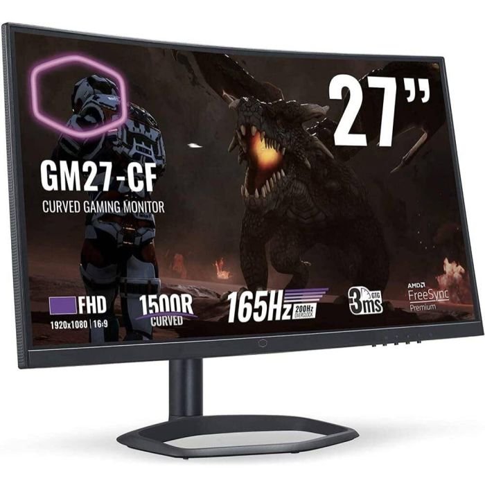 CoolerMaster MONITOR GM27CF FHD 27" Curved, FHD, 165Hz, 3ms (GTG)