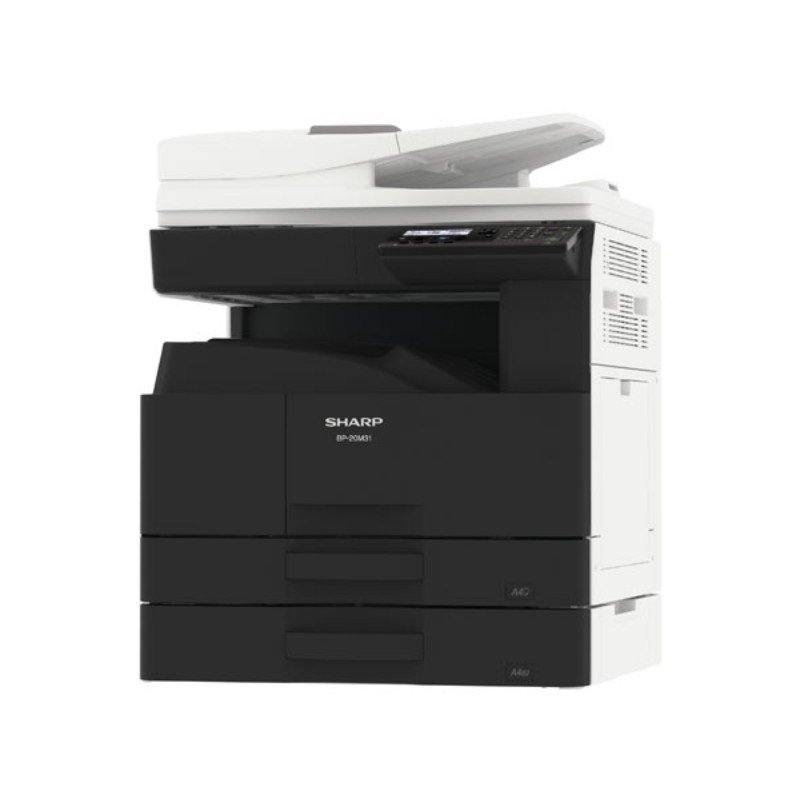Sharp BP-20M28 A3 mono MFP, 28 ppm, 600×600 dpi, Wi-Fi option